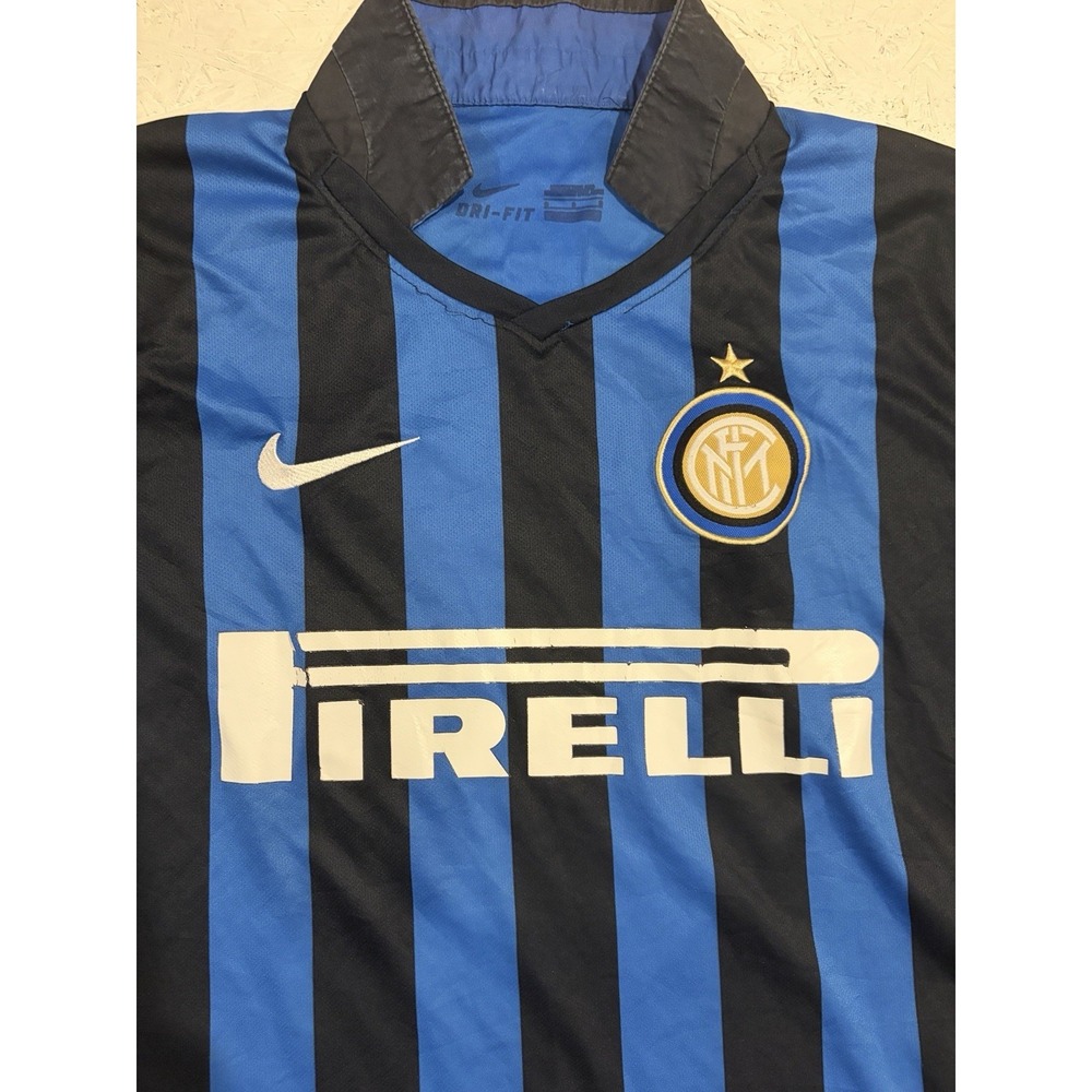 Nike‎ Inter Milan 2015-16 Home Jersey Official Football Kit Size S Blue Striped - Picture 6 of 12